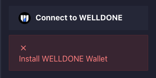 Connect Wallet Install Error